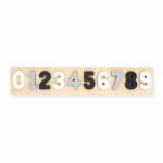 Jollein Kinder Holz Zahlenpuzzle Steckspiel Grau Weiß 105-001-65334